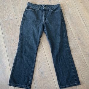 Guess black straight jeans